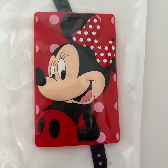 Mickey Mouse and Minnie Mouse Luggage Tag Set New In Package - Picture 5 of 6